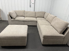 Thomasville Tisdale Fabric Sectional with Storage Ottoman!! BRAND NEW - LIGHT GREY!