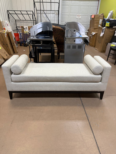 Rosie 64.25 in. Modern Upholstered Bedroom Bench with Armrests! (NEW & ASSEMBLED)