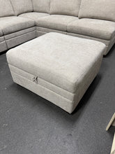 Thomasville Tisdale Fabric Sectional with Storage Ottoman!! BRAND NEW - LIGHT GREY!