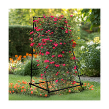 A-Frame Garden Trellis Iron Climbing Plants Green Bean Grow Support Stand With Nylon Net! (NEW IN BOX)