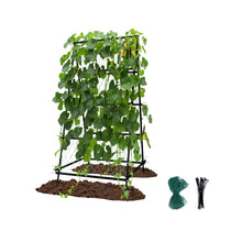 A-Frame Garden Trellis Iron Climbing Plants Green Bean Grow Support Stand With Nylon Net! (NEW IN BOX)