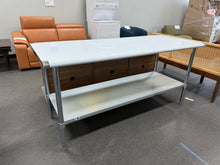 Woodford NSF Certified Stainless Steel Prep and Work Table with Undershelf! (NEW & ASSEMBLED - DENTED)