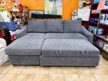 Coddle Cameron Convertible Sofa with Reversible Chaise and Storage, Grey! (NEW) - (REVERSIBLE CHAISE OTTOMAN!)