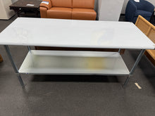 Woodford NSF Certified Stainless Steel Prep and Work Table with Undershelf! (NEW & ASSEMBLED - DENTED)
