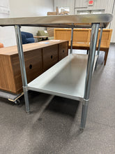 Woodford NSF Certified Stainless Steel Prep and Work Table with Undershelf! (NEW & ASSEMBLED - DENTED)