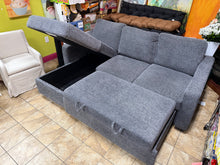 Coddle Cameron Convertible Sofa with Reversible Chaise and Storage, Grey! (NEW) - (REVERSIBLE CHAISE OTTOMAN!)