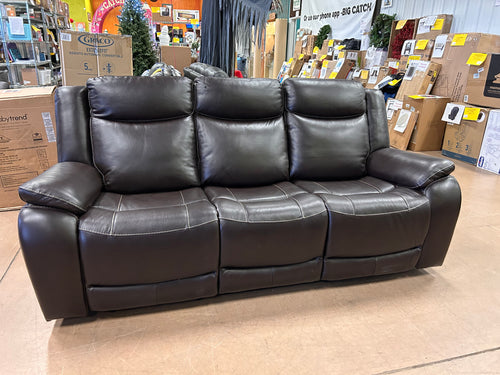 Harvey Leather Power Reclining Sofa with Power Headrests!! (NEW - MINOR SCRATCH’S ON ARMS)