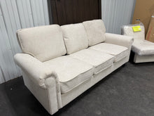 Modern Linen 3-seater Sofa