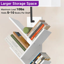 Sindel 58" Bookcase With Remote Control And Tree Floor Lamp, White! (NEW)