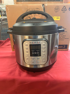 Instant Pot Duo 8-Quart 7-in-1 Electric Pressure Cooker, Slow Cooker, Rice Cooker, Steamer, Sauté, Yogurt Maker, Warmer & Sterilizer, Includes Free App with over 1900 Recipes, Stainless Steel! (USED ONCE - LIKE NEW - DENTED)