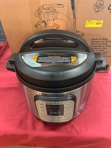 Instant Pot Duo 8-Quart 7-in-1 Electric Pressure Cooker, Slow Cooker, Rice Cooker, Steamer, Sauté, Yogurt Maker, Warmer & Sterilizer, Includes Free App with over 1900 Recipes, Stainless Steel! (USED ONCE - LIKE NEW - DENTED)