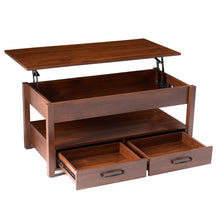Lift Top Coffee Table with Drawers and Hidden Compartment, Brown! (NEW IN BOX)