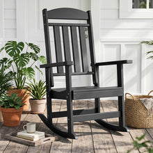 Oxing HDPE Outdoor Rocking Chair (Set of 2), Black! (NEW IN BOX!)