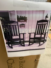 Oxing HDPE Outdoor Rocking Chair (Set of 2), Black! (NEW IN BOX!)