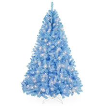 Best Choice Products 6ft Pre-Lit Baby Blue Christmas Tree, Artificial Holiday Decoration w/ 250 Lights! (NEW IN BOX)