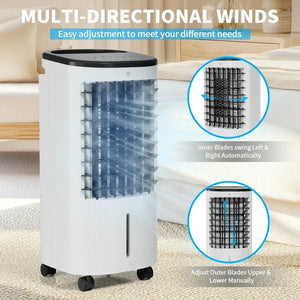 SUGIFT 206 Evaporative Portable Air Cooler Fan & Humidifier, White! (NEW IN BOX)