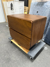 Burke Solid Wood 2-Drawer Nightstand