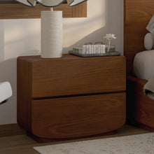 Burke Solid Wood 2-Drawer Nightstand
