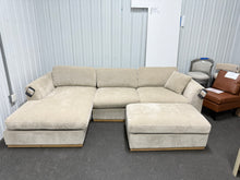 Henredon Caley Reversible Sofa Chaise with Ottoman