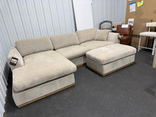 Henredon Caley Reversible Sofa Chaise with Ottoman
