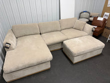 Henredon Caley Reversible Sofa Chaise with Ottoman