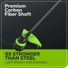 Greenworks 60V 16" Carbon Fiber Shaft String Trimmer with (1) 2.5 Ah Battery & 3A Charger! (NEW)