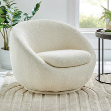 Better Homes and Gardens Mira Swivel Chair, Cream! (NEW OUT OF BOX)
