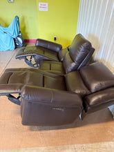 Alba Leather Power Reclining Sofa with Power Headrests! (BRAND NEW OUT OF THE BOX)