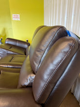 Alba Leather Power Reclining Sofa with Power Headrests! (BRAND NEW OUT OF THE BOX)
