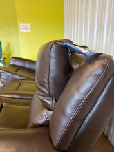 Alba Leather Power Reclining Sofa with Power Headrests! (BRAND NEW OUT OF THE BOX)