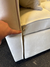 3 in 1 Convertible Sleeper Sofa Bed, Modern Pull Out Couch Bed, Adjustable Backrest, Velvet Loveseat Futon Sofa with Pillows & Pockets for Living Room Apartment, (CREAM) - NEW AND ASSEMBLED - MINOR TEAR ON EDGE OF PULL OUT - LIGHTLY DIRTY FROM SHIPPING