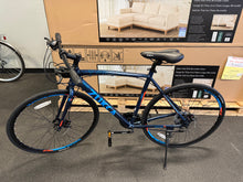 24 Speed Hybrid Bike for men Women, Commuter Bike, Road Bike with 700C Wheels Dual Disc Brakes, Blue! (NEW & ASSEMBLED)