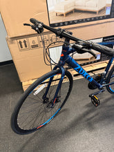 24 Speed Hybrid Bike for men Women, Commuter Bike, Road Bike with 700C Wheels Dual Disc Brakes, Blue! (NEW & ASSEMBLED)