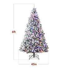 Best Choice Products 6ft Pre-Lit Christmas Pine Tree w/ Flocked Branches 250 Multicolored or Warm-White Light Modes! (NEW IN BOX)