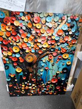 Colorful Tree Embracing Nature Magic - Tree Metal Wall Art