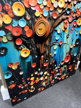 Colorful Tree Embracing Nature Magic - Tree Metal Wall Art