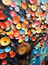 Colorful Tree Embracing Nature Magic - Tree Metal Wall Art