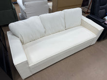 Alcantara 3-Seater 79.5'' Modern Upholstered Sofa with Square Armrests! (BRAND NEW)