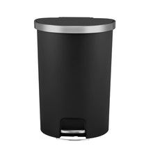 Better Homes & Gardens 14.5-gal Plastic Semi Round Kitchen Step Trash Can, Black**New**
