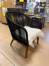 Black/Brown Outdoor Accent Chair W/Cushion! (NEW - SINGLE CHAIR!)