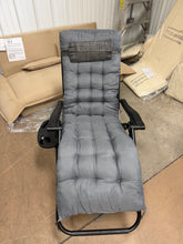 Outsunny Zero Gravity Chair, Folding Reclining Lounge Chair with Padded Cushion, Side Tray for Indoor and Outdoor, Supports up to 264lbs, Gray! (NEW)