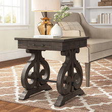 Amree Solid Wood End Table with Storage