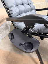 Outsunny Zero Gravity Chair, Folding Reclining Lounge Chair with Padded Cushion, Side Tray for Indoor and Outdoor, Supports up to 264lbs, Gray! (NEW)