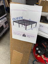 Turberville 16'' Black Metal Platform Bed Frame With 11-leg-support, No Box Spring Needed, Queen Size! (NEW IN BOX)