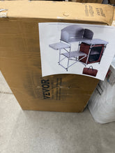 Outdoor 2-Tier Kitchen with Zippered Bag, Portable Folding Cook Table for BBQ, Party and Camping, Brown! (NEW IN BOX)