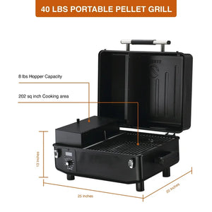 Z GRILLS ZPG-200A Portable Pellet Grill & Electric Smoker – Camping BBQ Combo with Auto Temperature Control! (NEW IN BOX)
