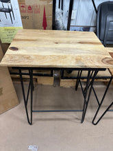 Tristan Sheesham Wood and Iron Base Nesting Tables