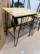 Tristan Sheesham Wood and Iron Base Nesting Tables