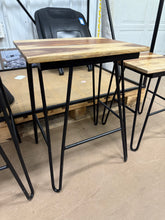 Tristan Sheesham Wood and Iron Base Nesting Tables