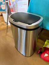 Taylor 13 Gal. Silver Metal Household Trash Can Motion Sensor Lid! (BRAND NEW)